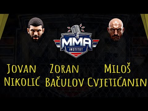 Jovan Nikolić, Zoran Bačulov i Miloš Cvjetićanin - MMA INSTITUT 98
