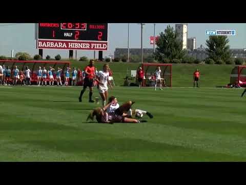 Mila Gretzky and Kenzie Coons Sliding Tackles Nebraska Husker Soccer vs Gonzaga 9/15/2019