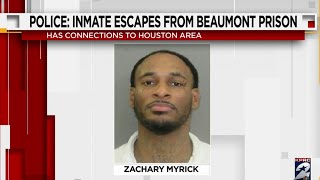 Search underway for missing inmate sentenced to 24 years at Beaumont prison, TDCJ says