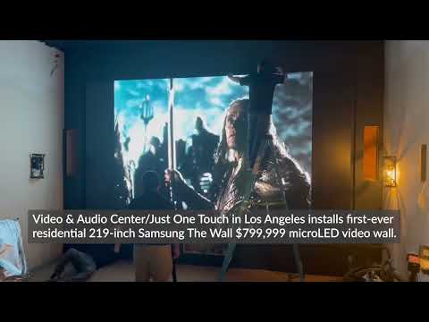 First-Ever Home Installation of Samsung The Wall microLED