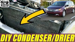 Odyssey A/C Condenser Replacement DIY | Desiccant Dryer + Recharge | 2011-2017
