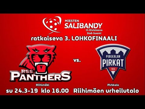 Miesten II-div Sisä-Suomi rarkaiseva 3. finaali RSS Panthers vs. Pirkkalan Pirkat