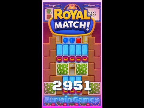 Royal Match Level 2951 - No Boosters Gameplay