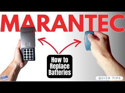 Quick Tips: How to Replace Batteries in Marantec Garage Door Opener Remote & Wireless Keypad