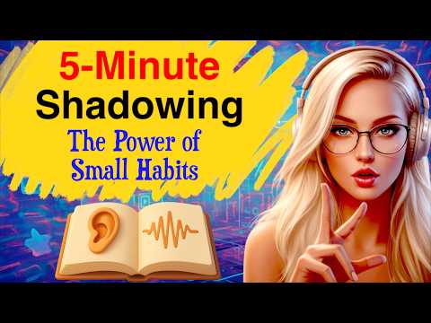 5分鐘跟讀練習｜透過Podcast學英文｜A2-B1程度慢速簡易英文 (5 Minutes Shadowing Practice | Learn English with Podcast | Slow Easy English for A2-B1 Learners)