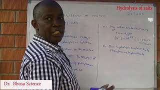 Hydrolysis of salts By Dr Bbosa Science