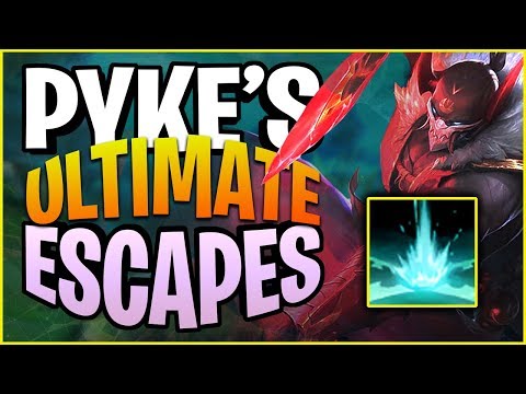 RANK 1 PYKE'S ULTIMATE ESCAPES! - League of Legends