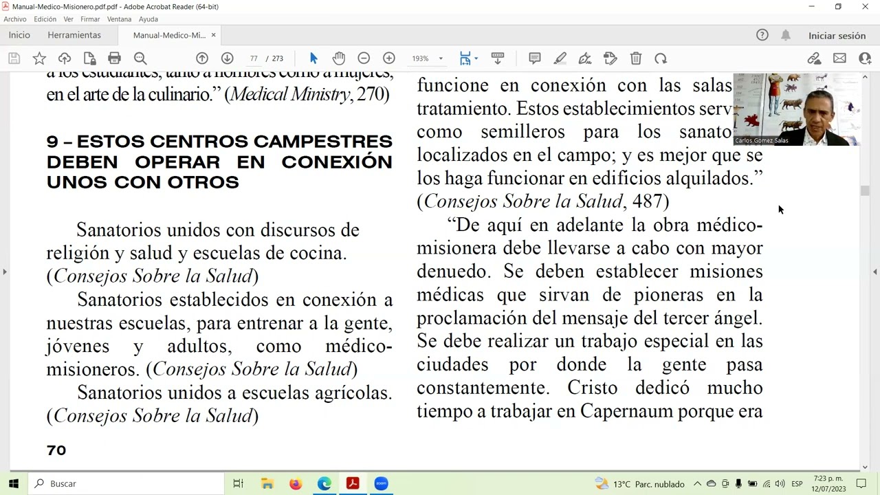EL MODELO DEL MAESTRO EN LAS INSTITUCIONES MEDICO MISIONERAS. Parte final.