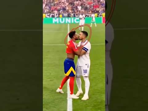 mbappe kissed yamal💞 #mbappe #yamal #kiss #football