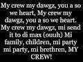 My Crew Vybz Kartel Lyrics on Screen 