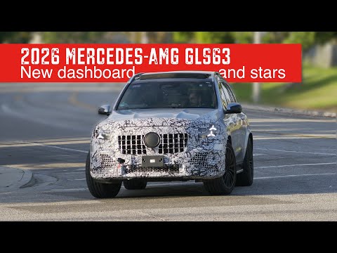 2026 Mercedes-AMG GLS63 Facelift spotted in US. More stars and new dashboard!