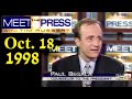 NBC Meet The Press Oct 18 1998 Midterm Elections