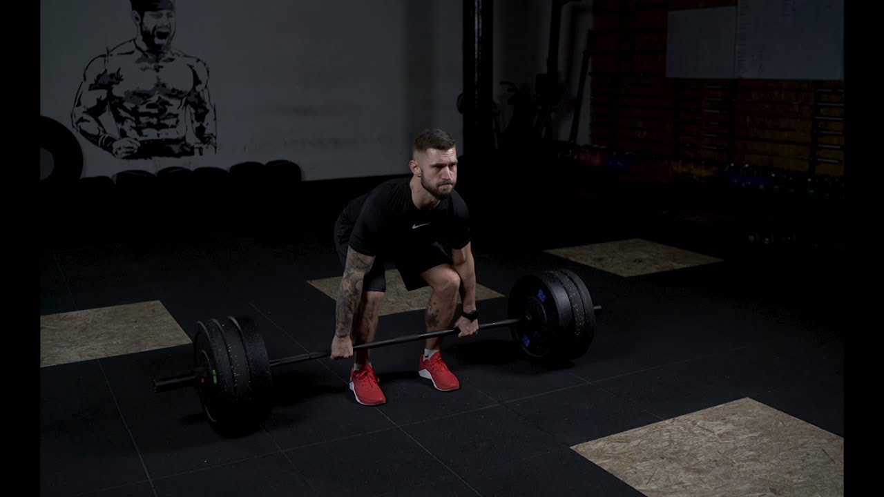 Strongman Olympic Black Barbbell 220 cm