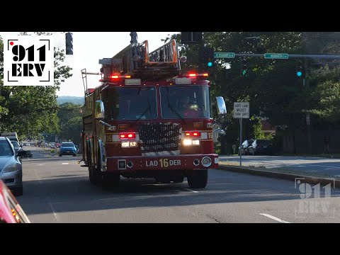 Boston Fire Ladder 16 Responding