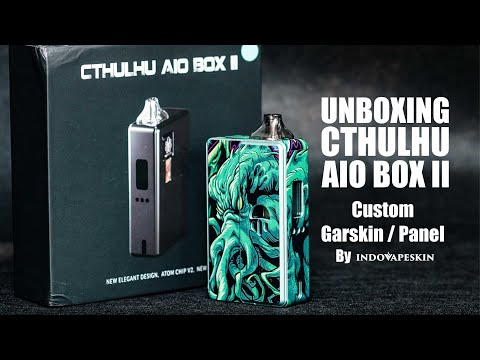 UNBOXING CTHULHU AIO BOX II | GARSKIN / PANEL CUSTOM BY INDOVAPESKIN