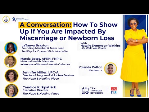 Baby Loss Awareness Week 2022 Guest Panelist Moment