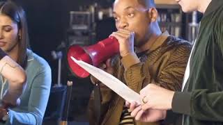 Will Smith doing beatbox in a megaphone
