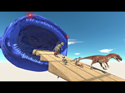 MONSTER BLUE BLOOPER DOWNHILL HUNTING ALL UNITS RUN AWAY!!  - Animal Revolt Battle Simulator