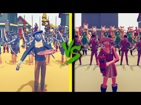 WILD WEST FACTION vs RENAISSANCE - Totally Accurate Battle Simulator TABS