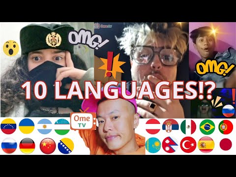 Their reactions were SO funny when I spoke 10 languages ​​on OmeTV