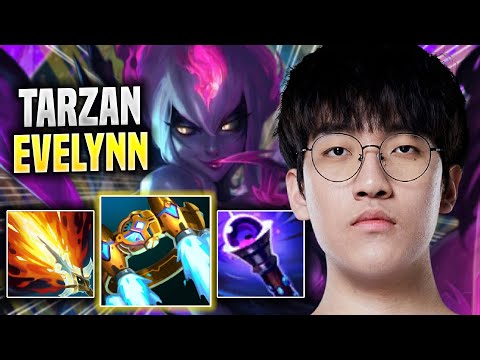 TARZAN IS A BEAST WITH EVELYNN! - LNG Tarzan Plays Evelynn JUNGLE vs Volibear! | Season 2022