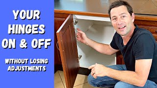 How to remove replace or reattach kitchen cabinet hinges