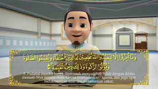 Download lagu Murotal Anak Versi Cowok  Surah AL Bayyinah Kartun Anak Anak Islami   Hafiz & Hafizah mp3