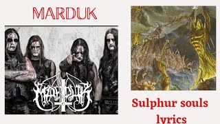 Marduk : Sulphur Souls lyrics