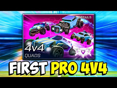 World's FIRST pro 4v4 Rocket League match... is it playable?
