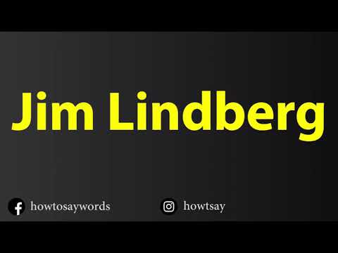 How To Pronounce Jim Lindberg