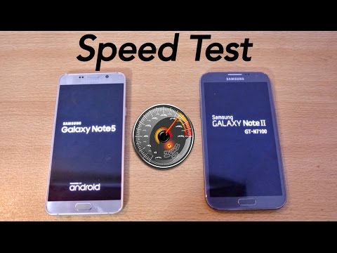 Samsung Galaxy Note 5 vs Galaxy Note 2 - Speed Test HD