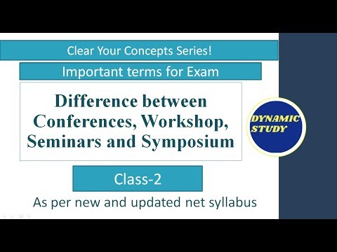 image-What is the difference between conference and symposium?
