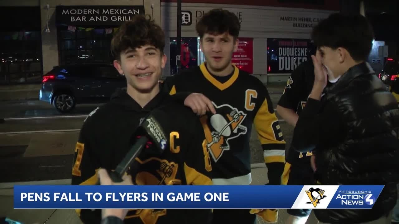 Penguins fans remain optimistic despite loss to Flyers in Game 1 of Stanley Cup playoffs