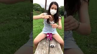 際どい？？ #マジック #ダイソー #ネタバレ #成功？ #ミニスカ #際どい #おすすめにのりたい #購入品紹介