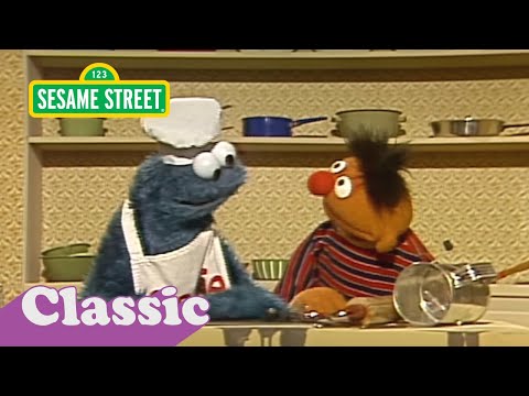Cookie Monster and Ernie Make Apple Raisin Walnut Cookies | Sesame Street Classic