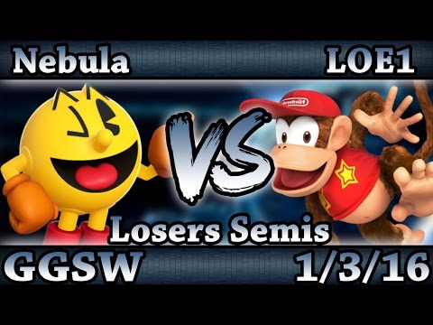 GGSW 14 - Nebula (Pac-Man) Vs. LOE1 (Diddy) Smash Wii U Losers Semis - Smash 4