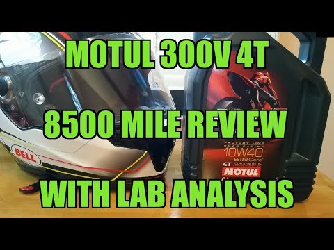 MOTUL 300V 4T 8500 MILE REVIEW WITH OIL TEST ANALYSIS