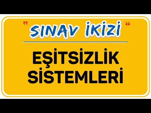 EŞİTSİZLİK SİSTEMLERİ | ŞENOL HOCA