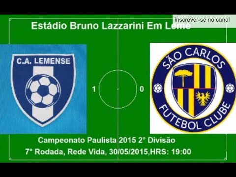Campeonato Paulista 2015 2° Divisão Lemense 1 x 0 São Carlos