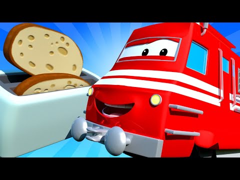 Troy der Zug -  Der Toaster Zug  - Autopolis 🚄 Lastwagen Zeichentrickfilme für Kinder