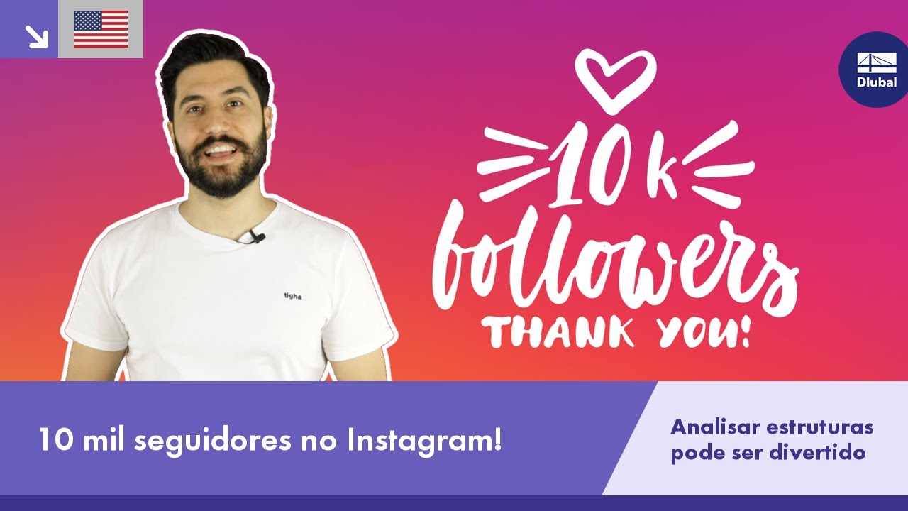 10 mil seguidores no Instagram - obrigado!