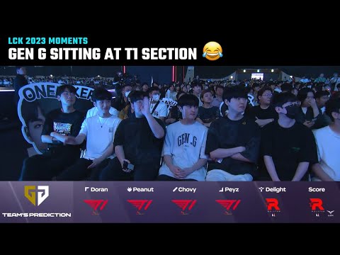 Gen G sitting at T1 section | LCK Summer 2023 | T1 moments