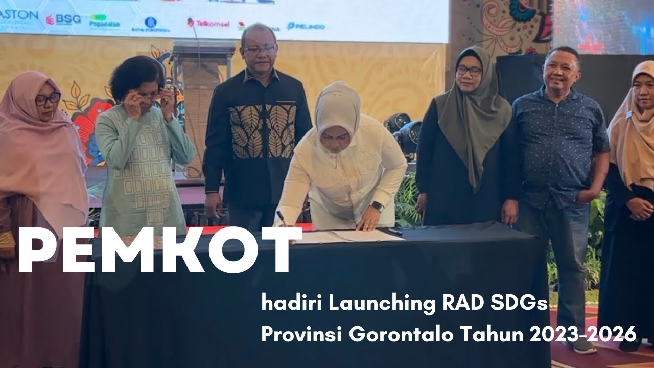 Pemerintah Kota Gorontalo hadiri Launching RAD SDGs