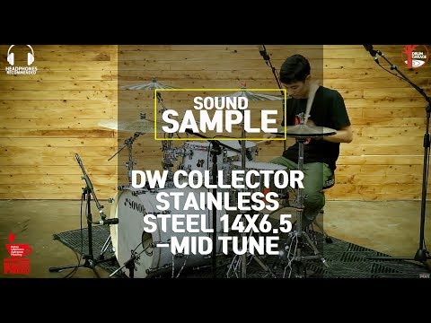 [SOUND SAMPLE] DW COLLECTOR STAINLESS STEEL 14X6.5 -MID TUNE- by www.drumgarage.co.kr