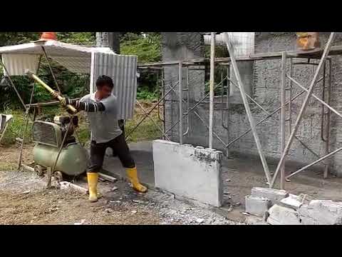 Hammer test on EPS wall