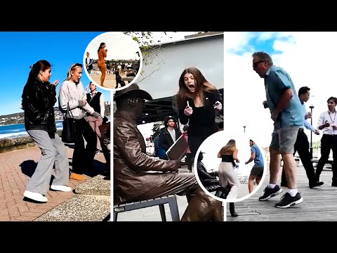 Statue Pranks Compilation: The Funniest Reactions of 2024 | Part 1
