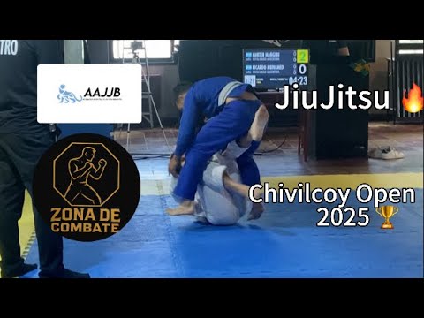 Lo mejor del JiuJitsu: Chivilcoy Open 2025 🏆 🇦🇷 Martín Mangini vs Ricardo Muhamed 🇦🇷 faixa branca ⚪️