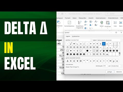 Inserting and correctly using the delta symbol in Excel (Δ symbol tutorial)