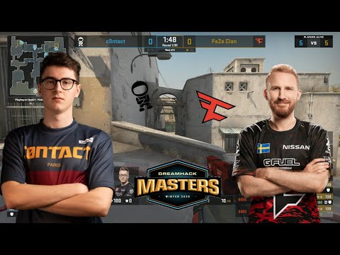 c0ntact vs Faze - DUST2 map 2 - DreamHack Masters Winter 2020 | CSGO