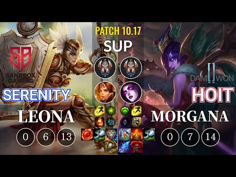 SB Serenity Leona vs DWG Hoit Morgana Sup - KR Patch 10.17